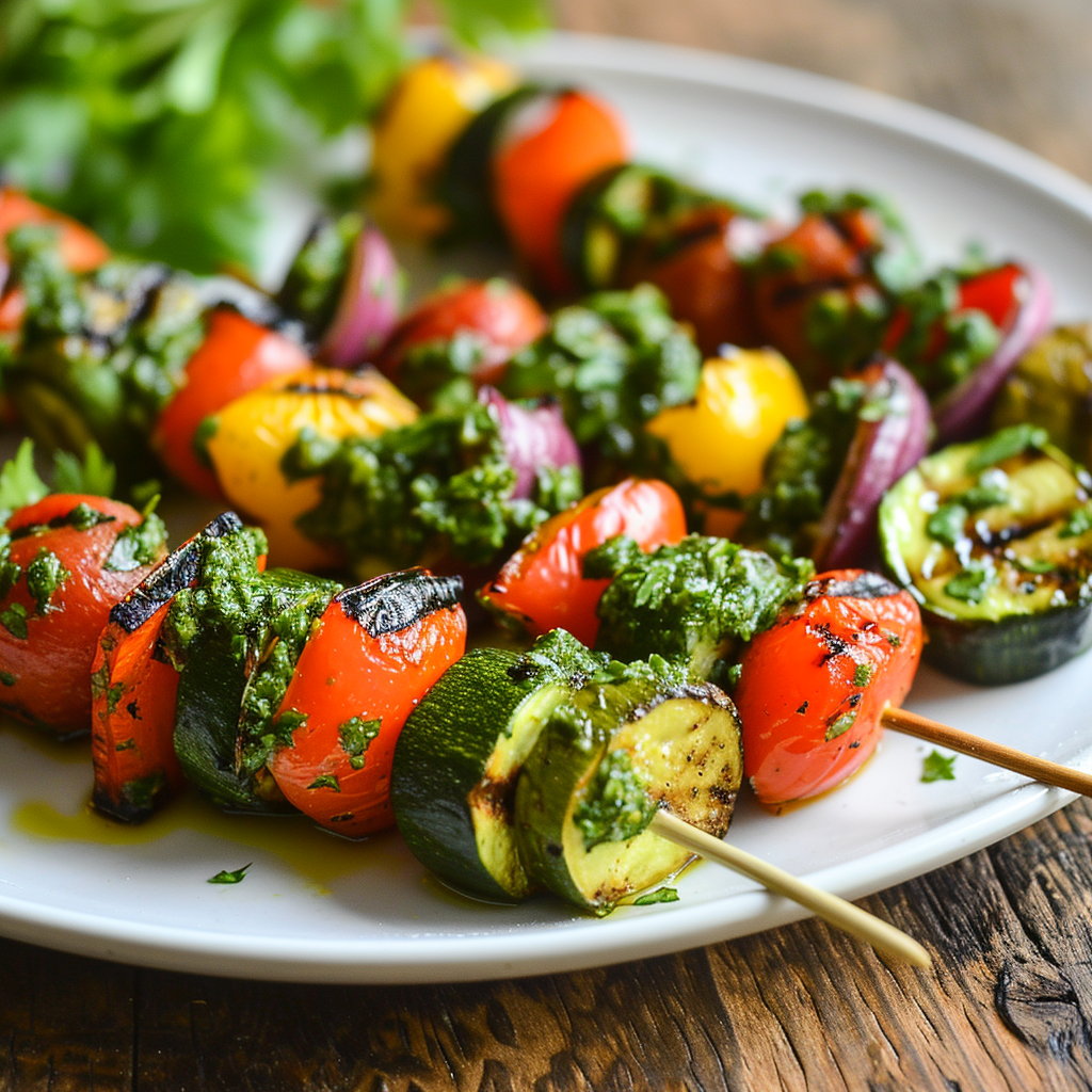 Grilled Veggies with Sauce